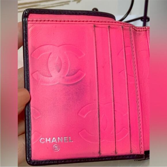 Chanel Cambon Calfskin Bifold Wallet in Black with Clasp - Picture 9 of 15